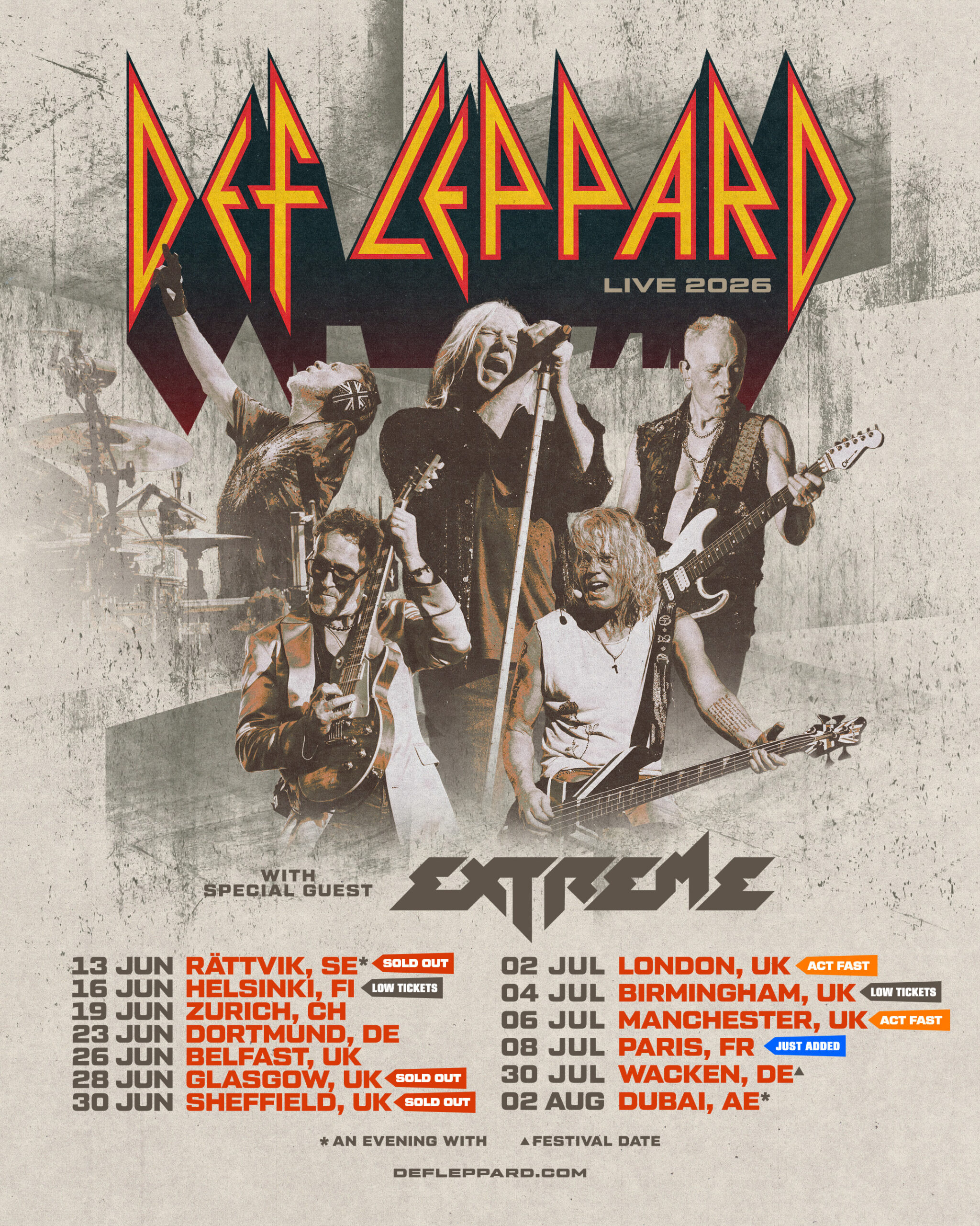 Def Leppard Add Paris to 2026 EU Tour | Def Leppard