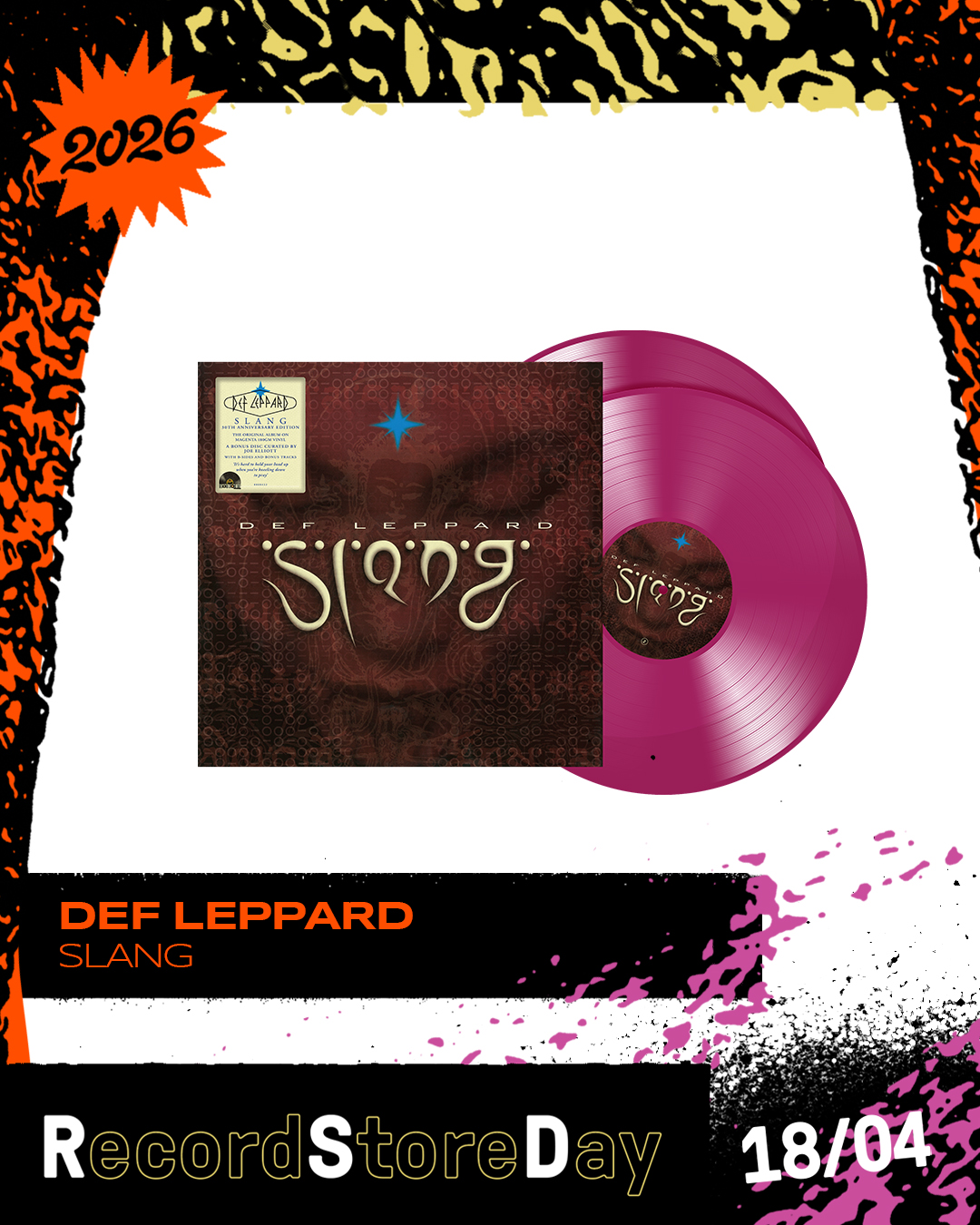 Record Store Day UK Exclusive: Slang 30th Anniversary | Def Leppard